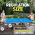 JOOLA Nova Pro Plus infographic showing the regulation size of a JOOLA Nova Pro Plus table tennis table.
