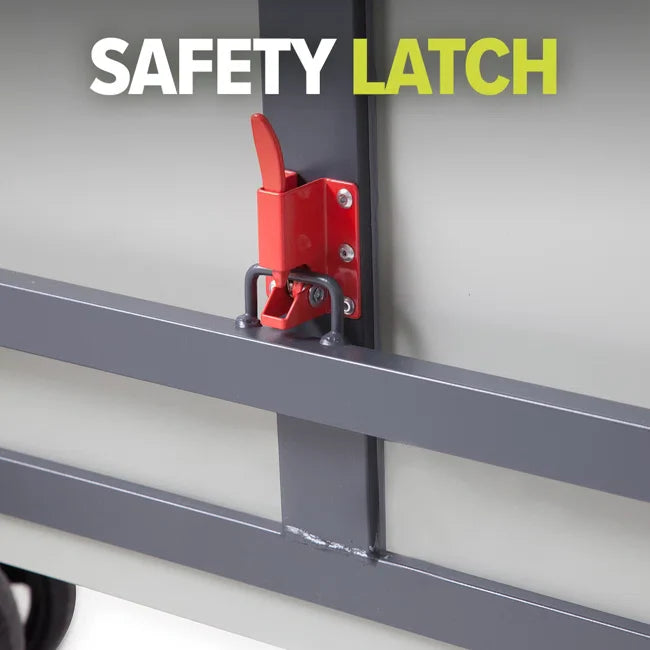 Close up image of the safety latch on the underside of the JOOLA Nova Pro Plus Table Tennis Table.