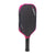 White background image, product image of the JOOLA Tyson McGuffin 14mm 3S pickleball paddle. Black paddle face with pink around the edge guard. Black paddle handle.