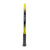 White background, product image of the JOOLA Anna Bright Scorpeus 3S pickleball paddle. Black handle, black paddle face with yellow and black edge guard. Side of the paddle highlighted to show the black and yellow edge guard with JOOLA logo.