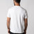 Image of the back of JOOLA Men's Club Short Sleeve Shirt, White.