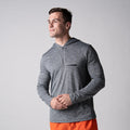 Black Heather-Men's Quarter Zip Hoodie