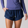 Navy-Women's Court 2-in-1 Shorts