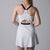 Image of the back of a JOOLA Women's Court Racerback Dress, White.