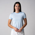 Blue Breeze Heather-Women's Club Short Sleeve Crew Neck