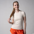Sandstone Heather-Women's Club Short Sleeve Crew Neck