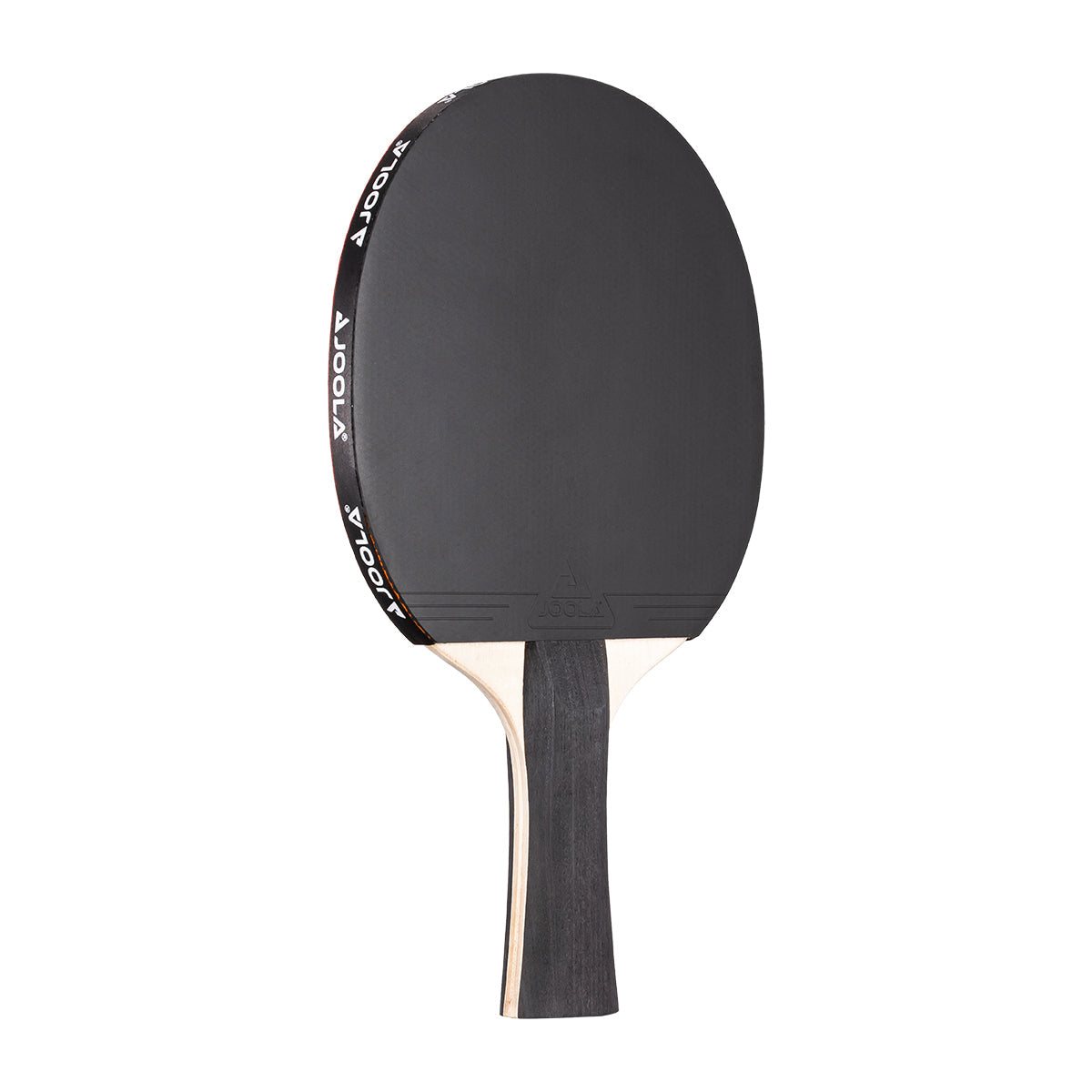White background, image of a black JOOLA Table Tennis racket.