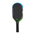 White background, image of a JOOLA Hyperion 3S Dual pickleball paddle with a green and blue dual gradiant edge guard.