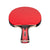 White background, JOOLA Carbon Table Tennis Racket, black and red handle and a red racket face.