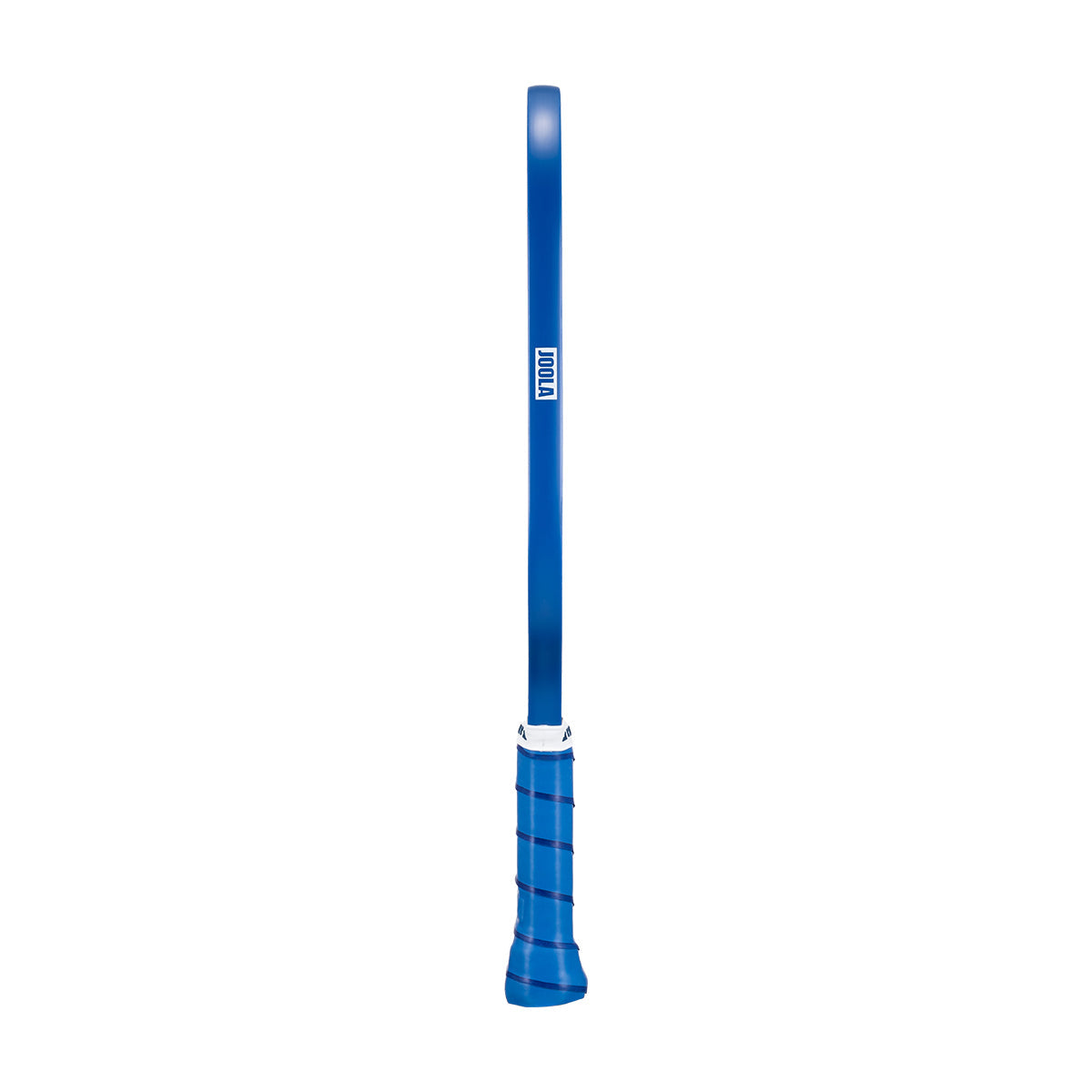 White background, product image of the blue edge guard on the blue JOOLA Essentials Dash pickleball paddle.