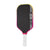 White background, angled JOOLA Magnus Pro IV pickleball paddle with pink and yellow edge guard.