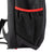White background, close up image on the side mesh pocket of the Agassi Vision II Deluxe backpack.