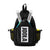 White background photo, image of the JOOLA Aurora pickleball pack. Image shows the sling bag packed with four pickleballs and two paddles.