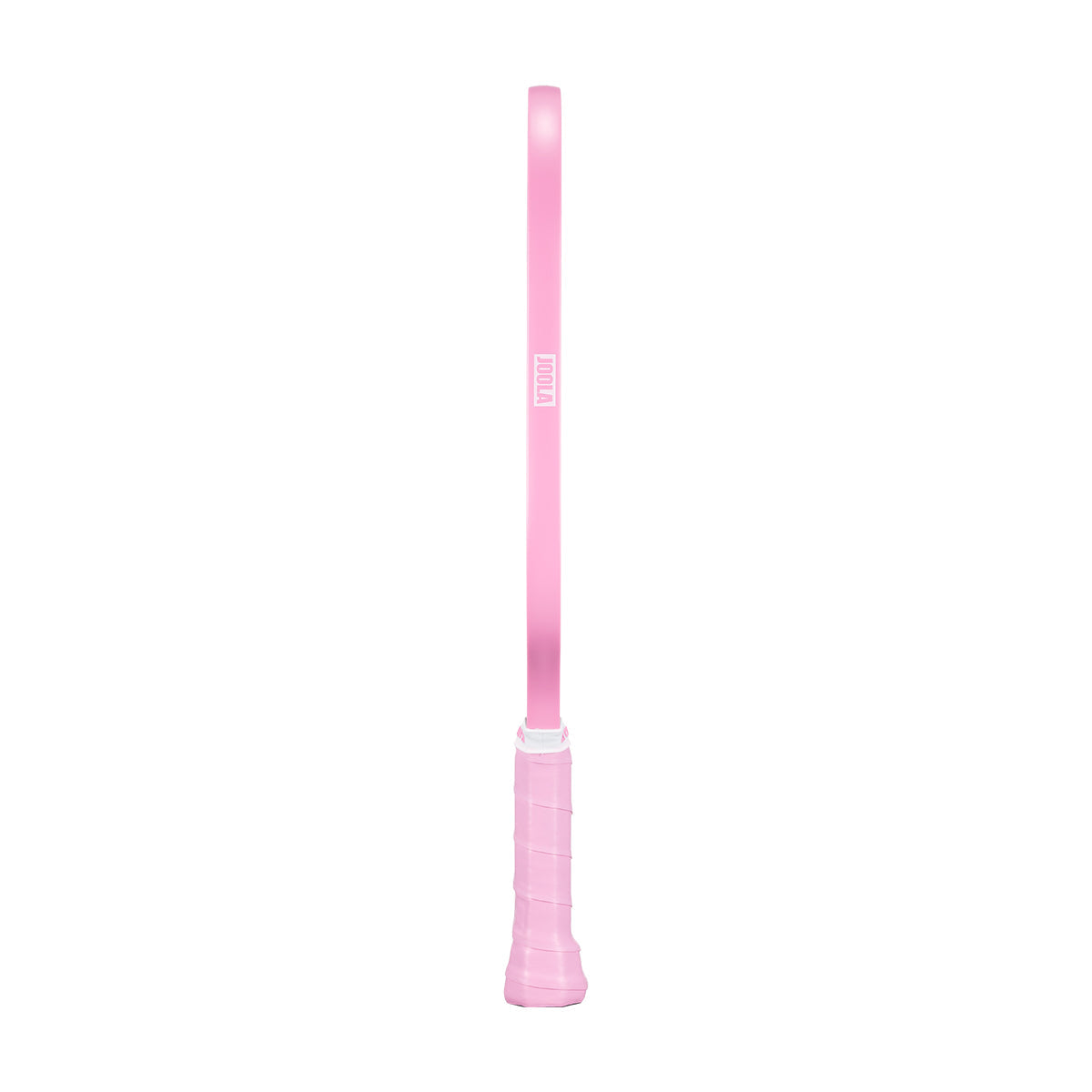 White background, product image showing a pink edge gaurd on the side of a JOOLA Essentials Pickleball Paddle.