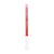 Red and white pickleball paddle edge guard on a white background