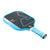 White background, product image of the JOOLA Essentials Dash pickleball paddle with light blue edge guard and light blue handle.