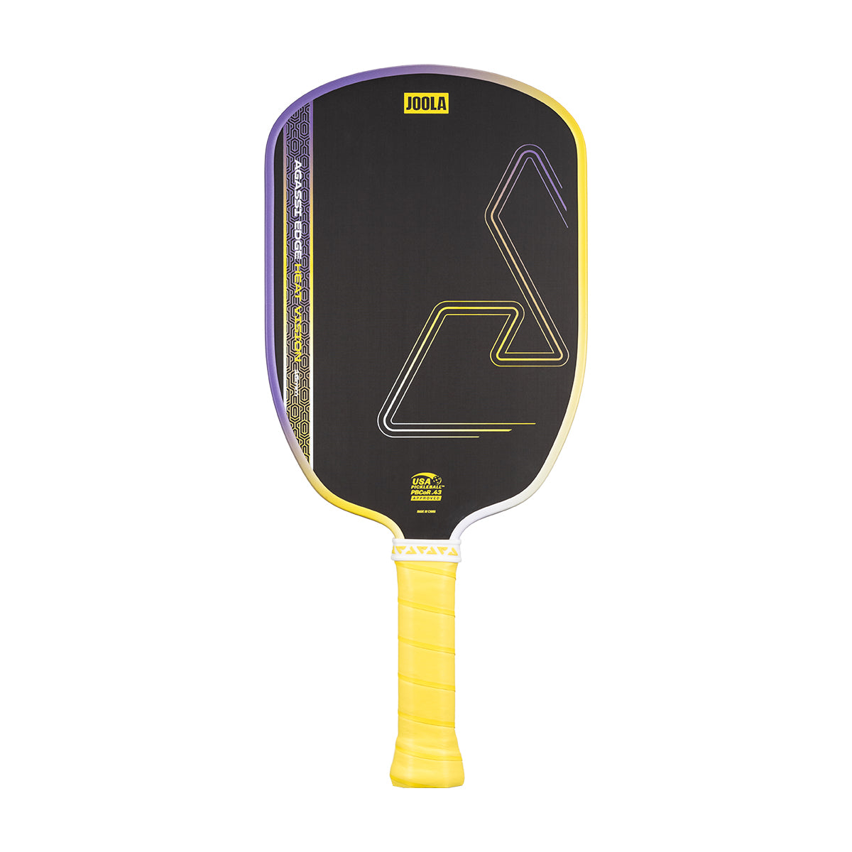 White background photo, image of the Agassi Edge Heat Vision pickleball paddle.