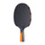 JOOLA Carnom Control table tennis racket, black surface, orange and black handle.