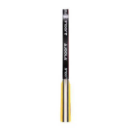 JOOLA table tennis racket, shaft with black and yellow design on a white background.