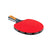 Red table tennis paddle with black handle and JOOLA branding on a white background.