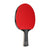 White background, JOOLA Infinity Z Carbon Table Tennis Racket with a red surface and a black, gray and red handle.