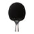 White background, black table tennis racket on a white background.