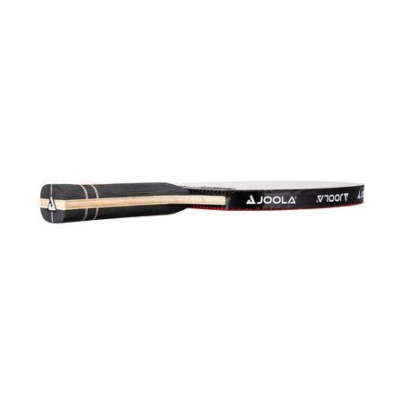 White background, side of the JOOLA Infinity Carbon Table Tennis Racket.