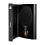 JOOLA Infinity Carbon Table Tennis Case, open to show the black Infinity Carbon racket inside.