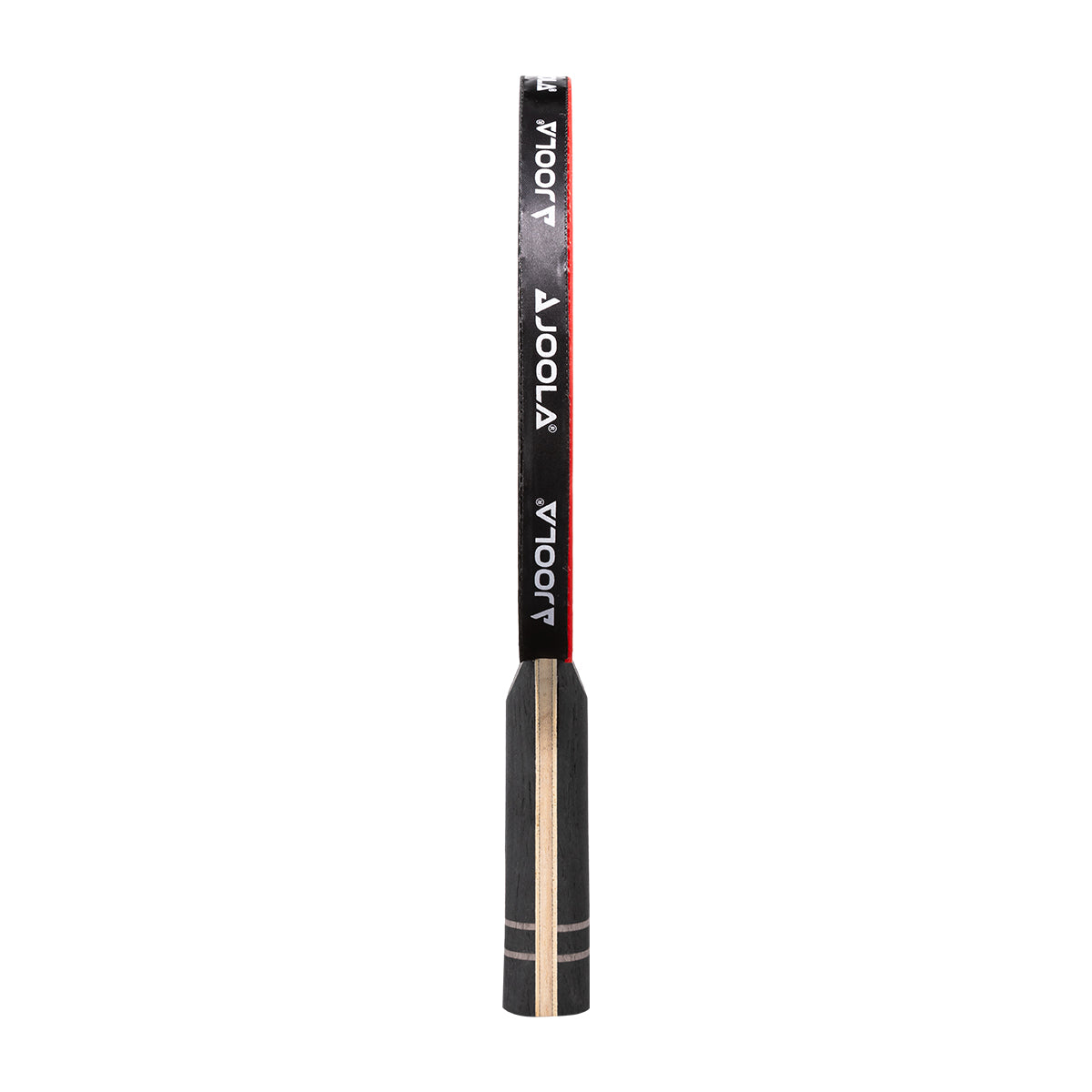 White background, side view of a JOOLA Infinity Carbon Table Tennis Racket.