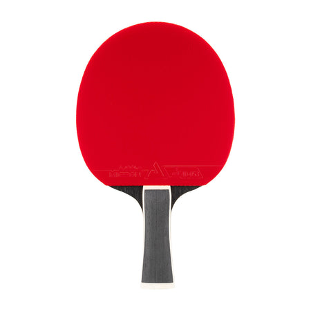 White background, JOOLA Table Tennis racket with red surface.