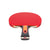 Red JOOLA table tennis racket with black handle on a white background.