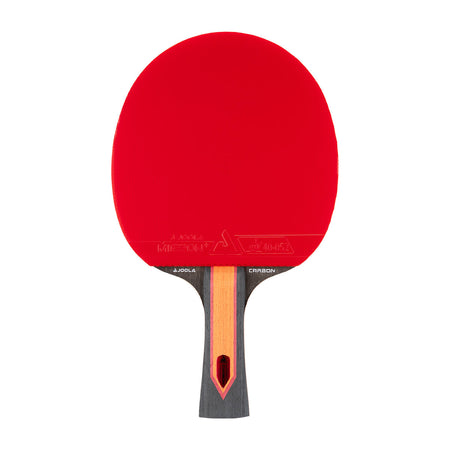 White background, JOOLA Carbon X Red table tennis racket.