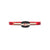 White background, Red Carbon Pro Table Tennis Racket, showing the bottom JOOLA Trinity logo in White, Black and Red.
