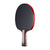 White background, JOOLA Black Carbon Pro Table Tennis racket with a red, black and gray handle.