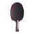 White background, JOOLA Black Carbon Pro Table Tennis racket with a red, black and gray handle.