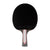 White background, JOOLA Red Carbon Pro Table Tennis Racket with black, red and gray handle and black surface.