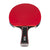 Red JOOLA table tennis racket with black handle on a white background.