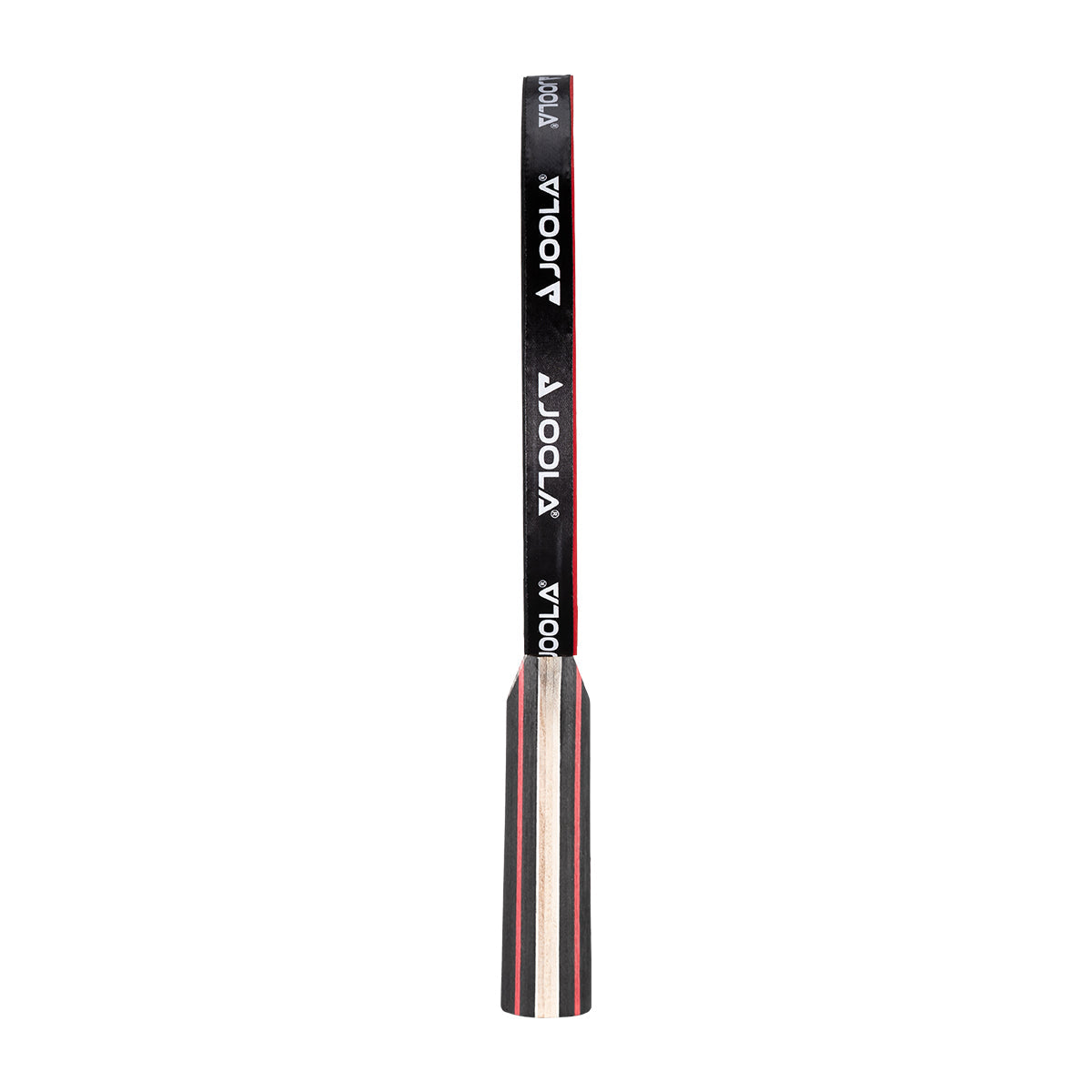 White background, side view of the a JOOLA Table Tennis racket.