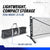 JOOLA pickleball infographic showing the lightweight, compact storage of a JOOLA portable pickleball net.