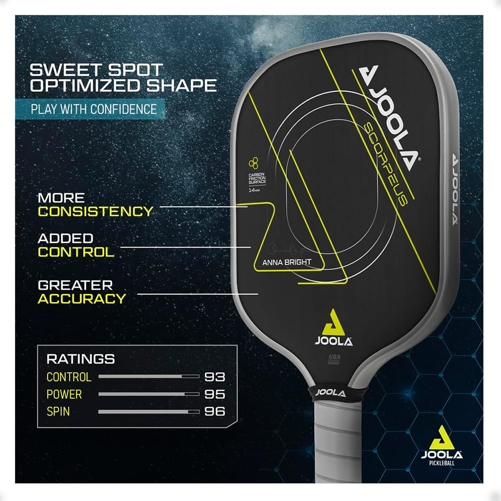 JOOLA Anna Bright Scorpeus CFS 14 Pickleball Paddle