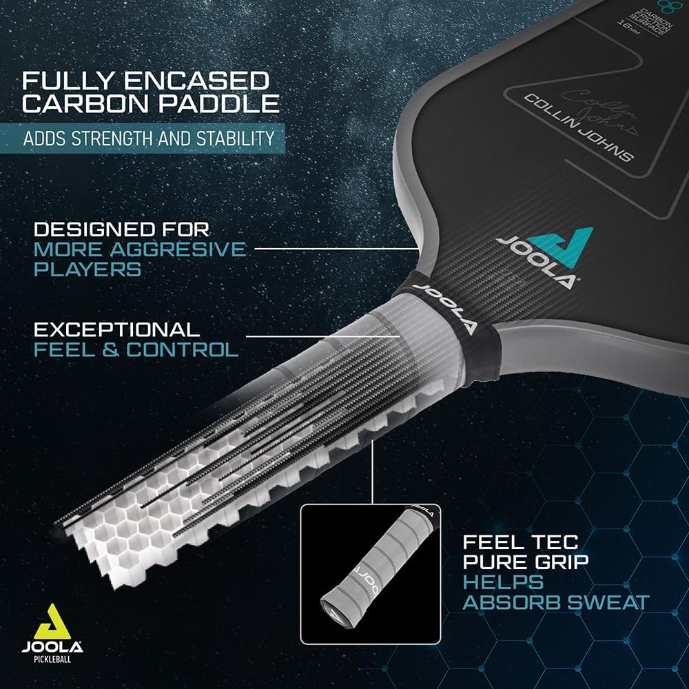 JOOLA Collin Johns Scorpeus CFS 16 Pickleball Paddle