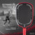Agassi x JOOLA pickleball paddle infographic with extended sweet spot feature and Andre Agassi on court in the background.