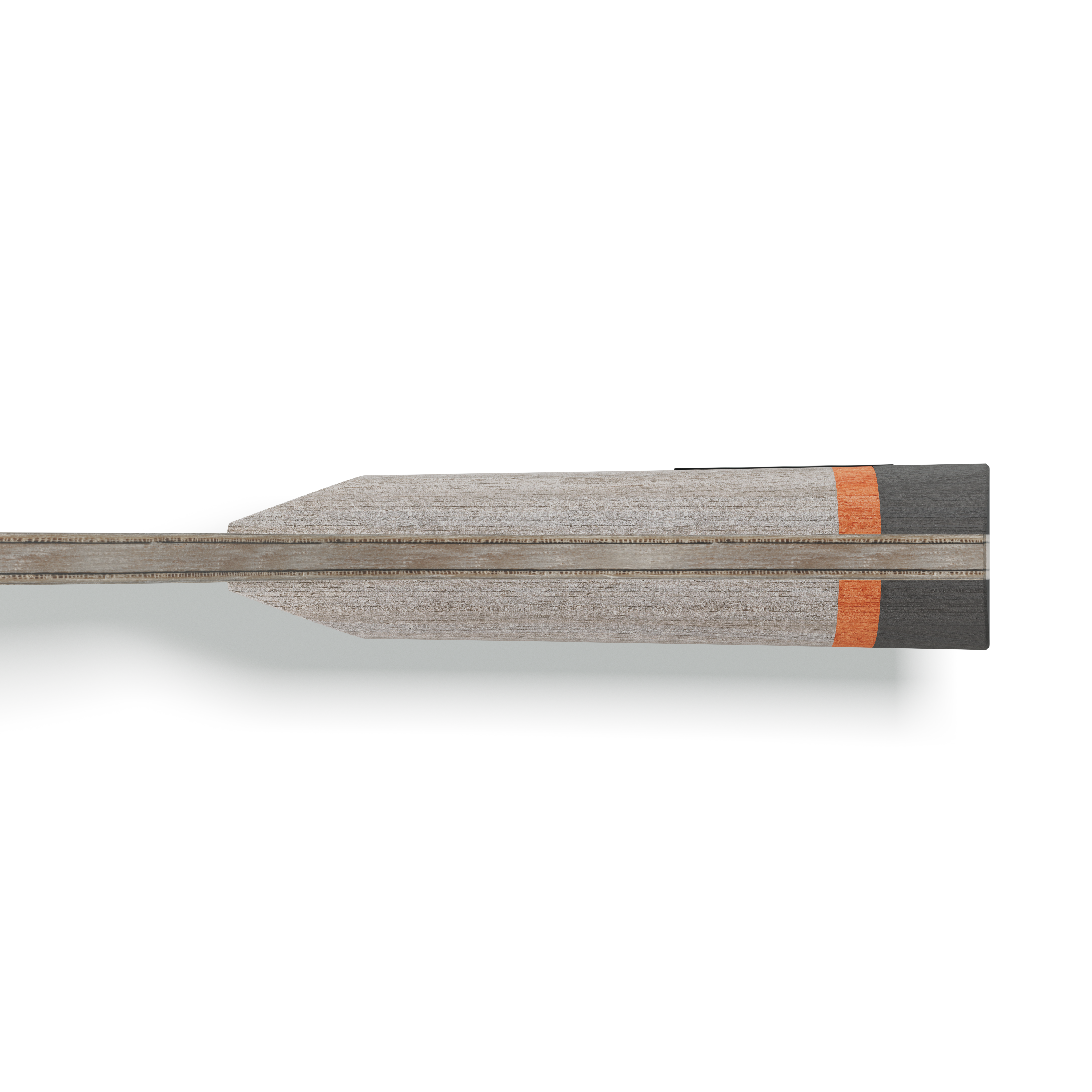 JOOLA BASEline Carbon Handle Wooden table tennis racket with a black and orange grip on a white background.
