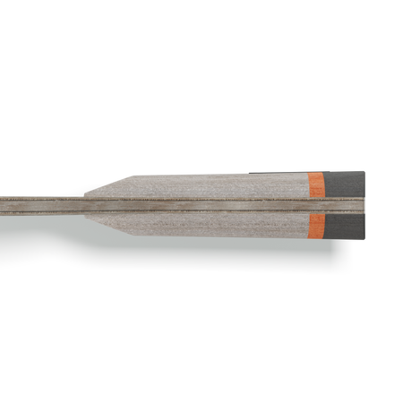 JOOLA BASEline Carbon Handle Wooden table tennis racket with a black and orange grip on a white background.
