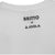 White Background Image: Back of BRITTO x JOOLA tee shirt. BRITTO x JOOLA logo on the back side of the shirt near the neck.