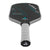 White Background Image: Ben Johns Hyperion C2 Pickleball paddle. Black surface with turquoise lines and Ben Johns' signature. Grey handle and grey edge guard with white JOOLA logo.