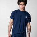 Navy-Men's Court Short Sleeve