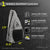 Inforgraphic showing the complete breakdown and specs for the JOOLA Essentails pickleball paddle set.