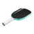 White background, product image of the Graf Pro V with a turquoise edge guard and a white handle.