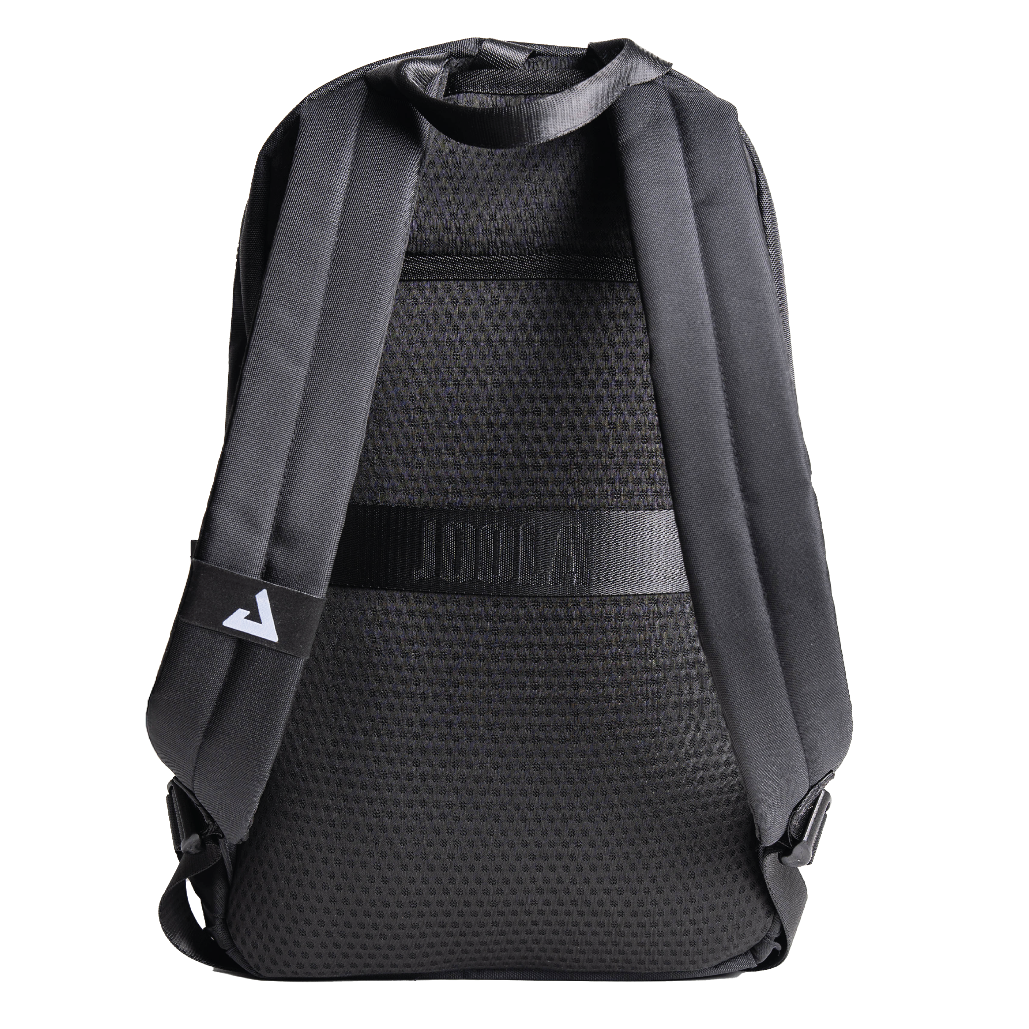 Black JOOLA Everyday backpack with brand logo on a white background